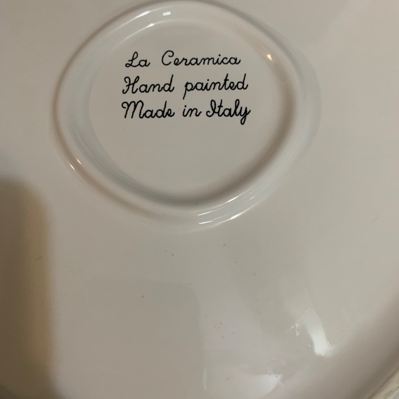 Hand Painted Ceramic Platter - Picture 5 of 6